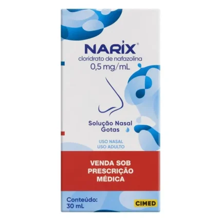 3 Unidades Narix 0,5mg/ml Solução Nasal 30ml